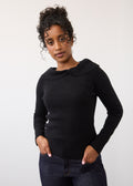 Long Sleeve Off The Shoulder Sweater, Black