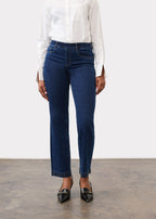 Pull-On Straight Ankle, Dark Blue