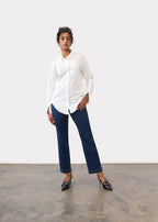 Pull-On Straight Ankle, Dark Blue, alternate view