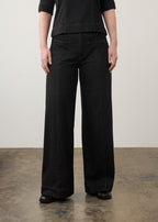 Pull On Wide Leg, Carbon Black