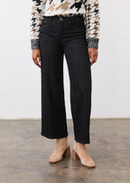 Olivia Pintuck Wide Leg, Deep Black