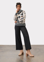 Olivia Pintuck Wide Leg, Deep Black, alternate view