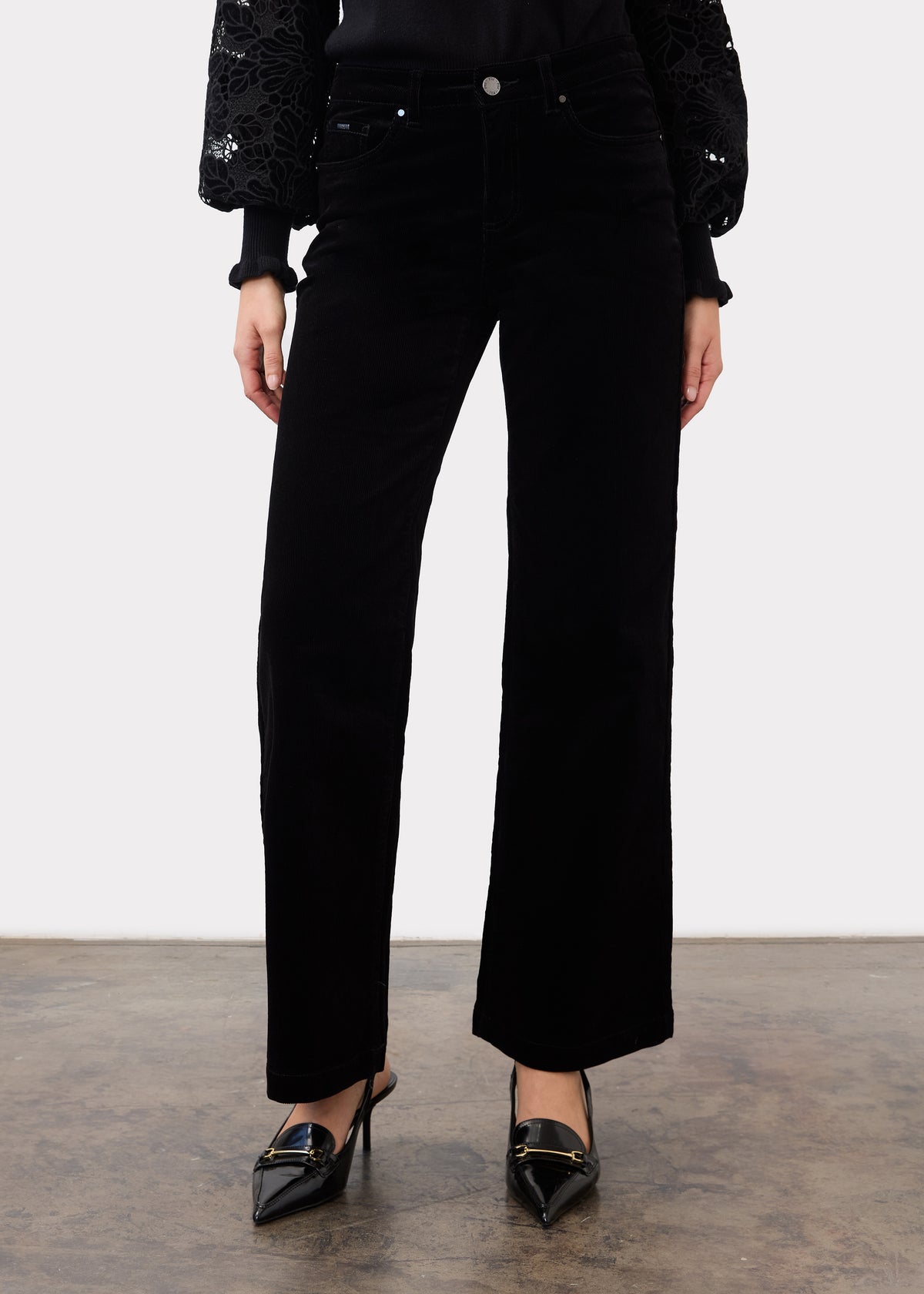 Olivia Wide Leg, Black