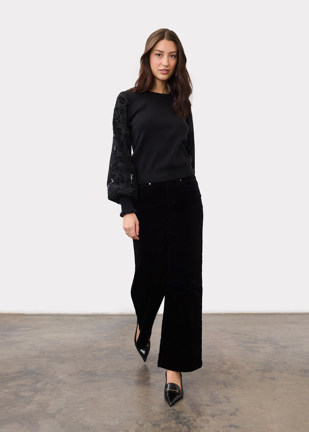 Olivia Wide Leg, Black, alternate view