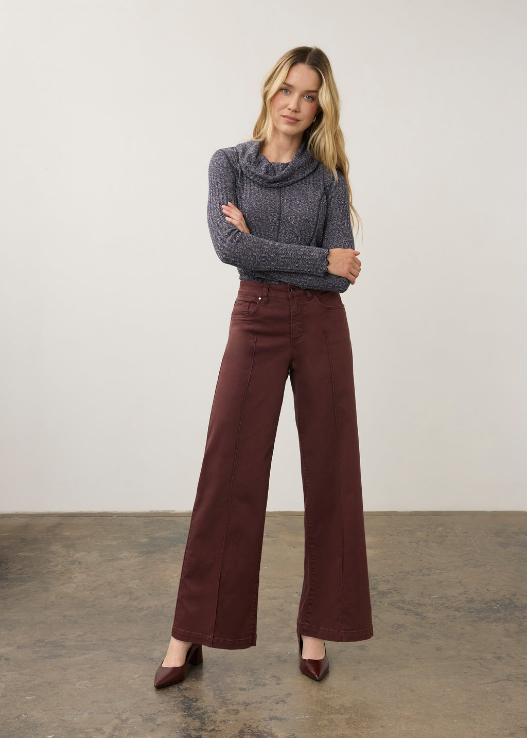 Olivia Wide Leg, Fig, alternate view