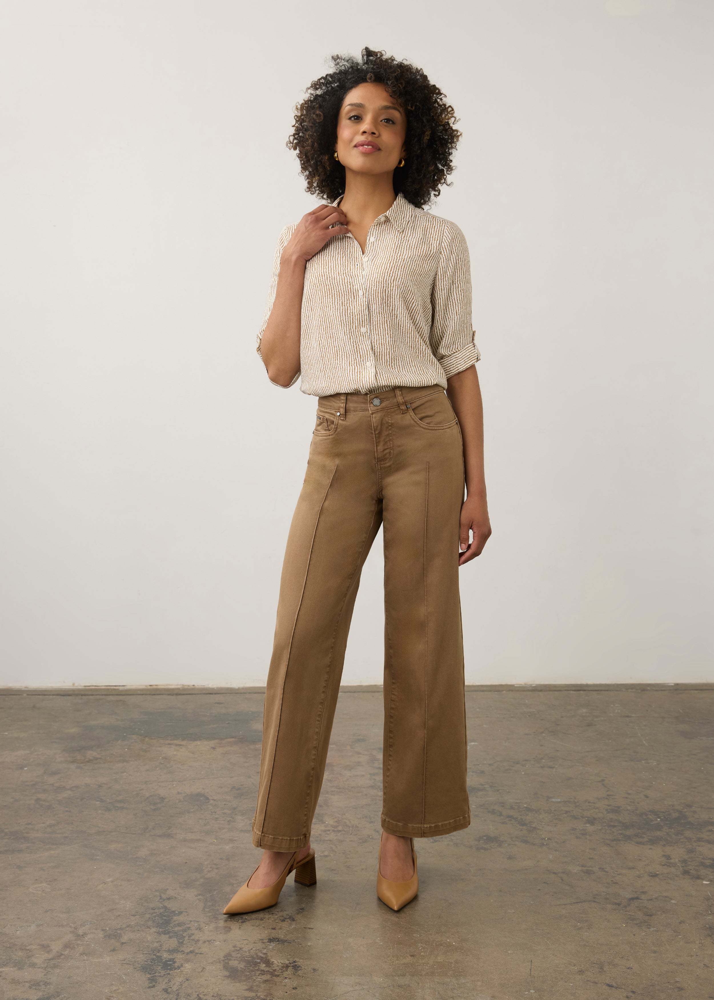 Olivia Wide Leg, Maple, alternate view
