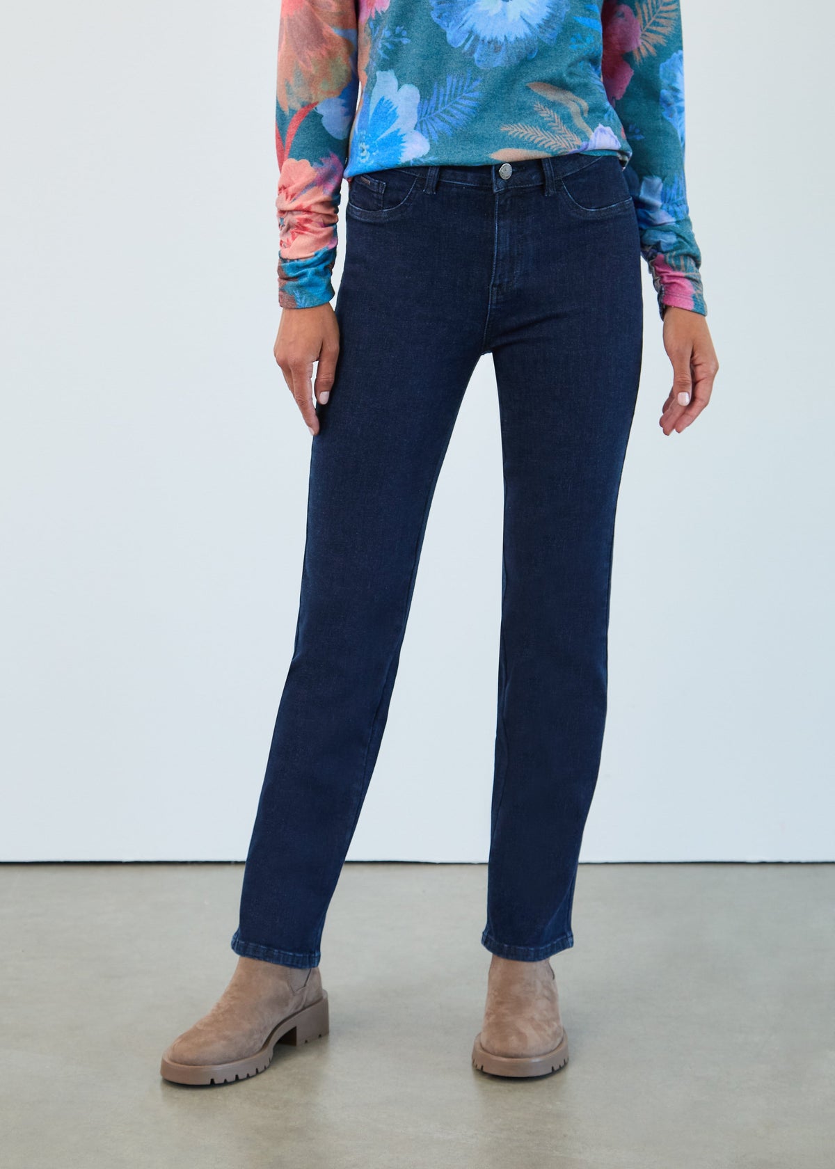 Beyond Denim Straight Leg, Dark Rinse