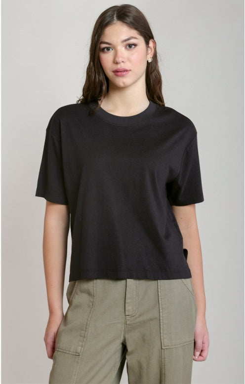 Short Sleeve Essential Tee, Black