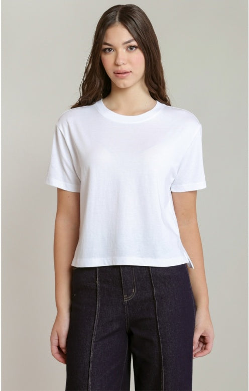 Short Sleeve Essential Tee, White