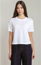 Short Sleeve Essential Tee, White