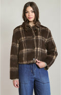 Checkered Jacket, Brown Checkered