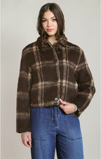 Checkered Jacket, Brown Checkered