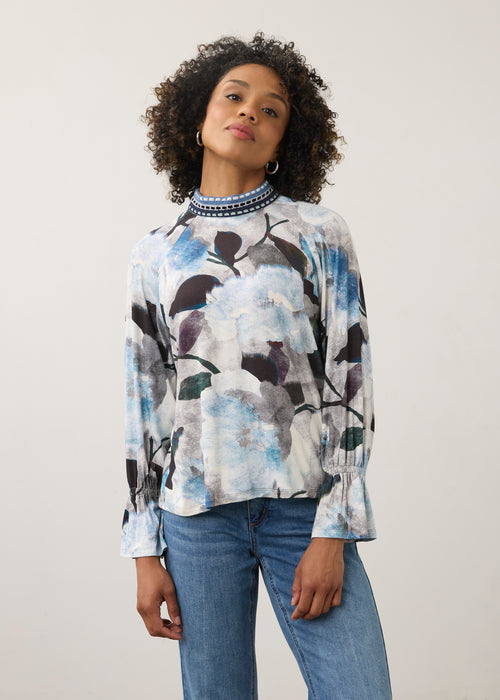 Bow Back Neck Top, De Winter Floral
