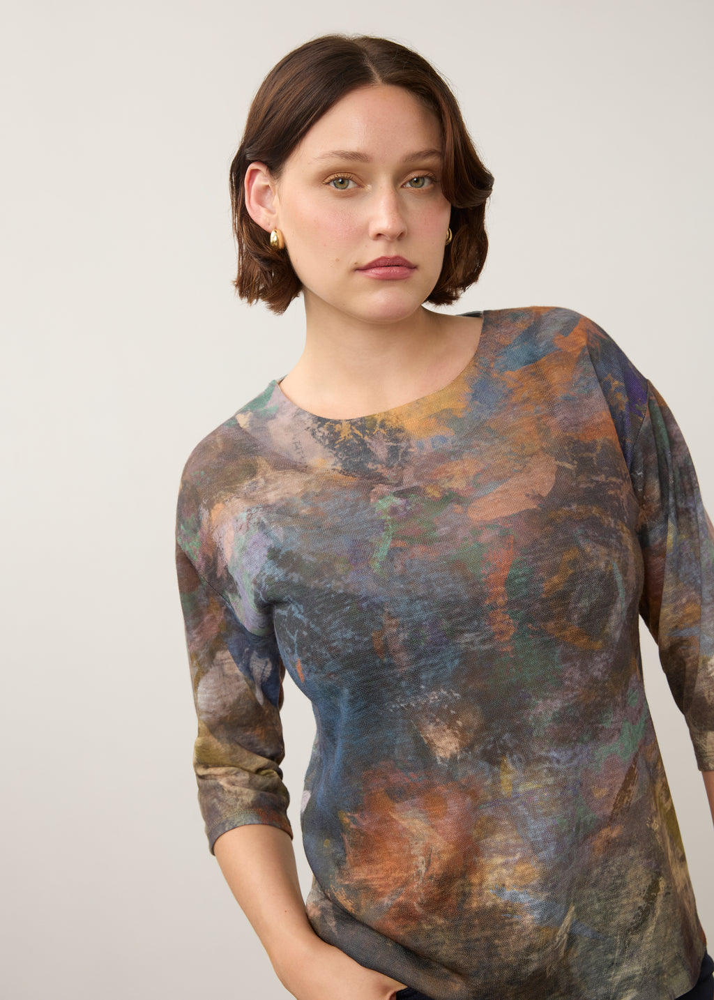 V Neck Top Hedy, alternate view
