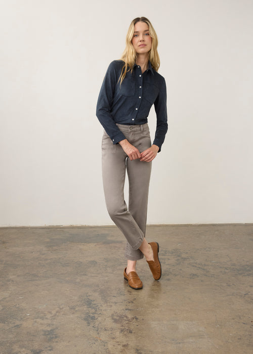 Christina Straight Leg, Stone Grey, alternate view