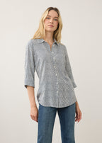 Long Sleeve Stripe Tunic, Blueberry Stripe