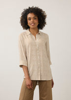 Long Sleeve Stripe Tunic, Maple Stripe