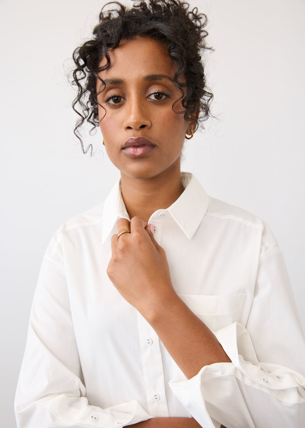 Long Sleeve Shirt, Ivory, alternate view