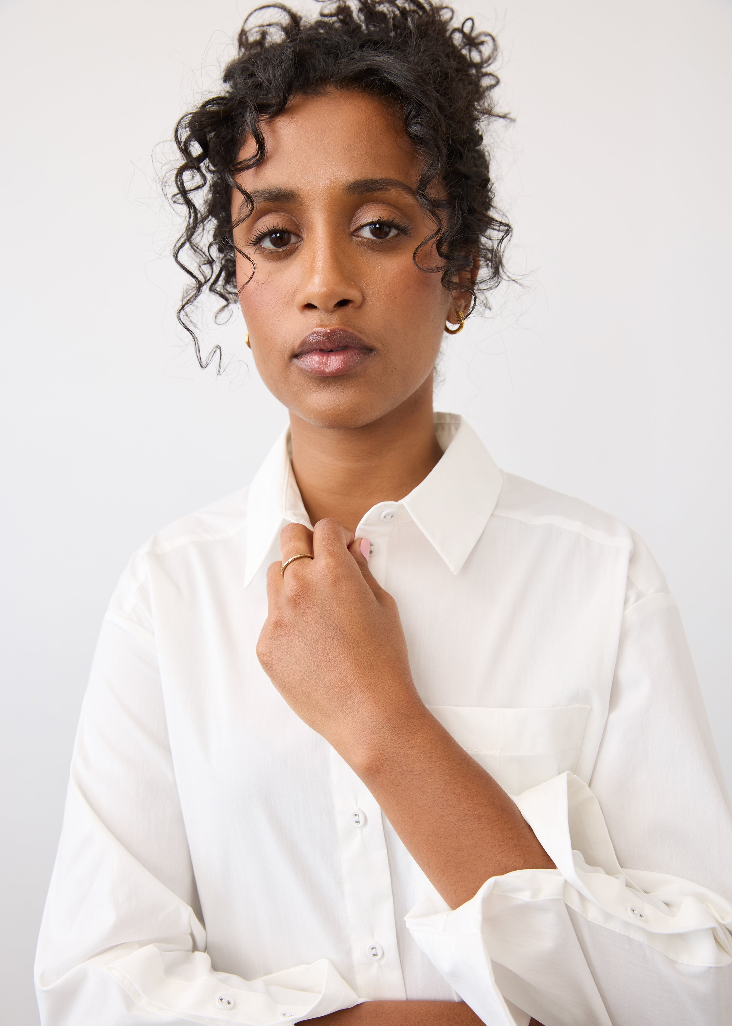 Long Sleeve Shirt, Ivory, alternate view