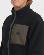Billabong Alpine Mock Neck Zip, Black, alternate view