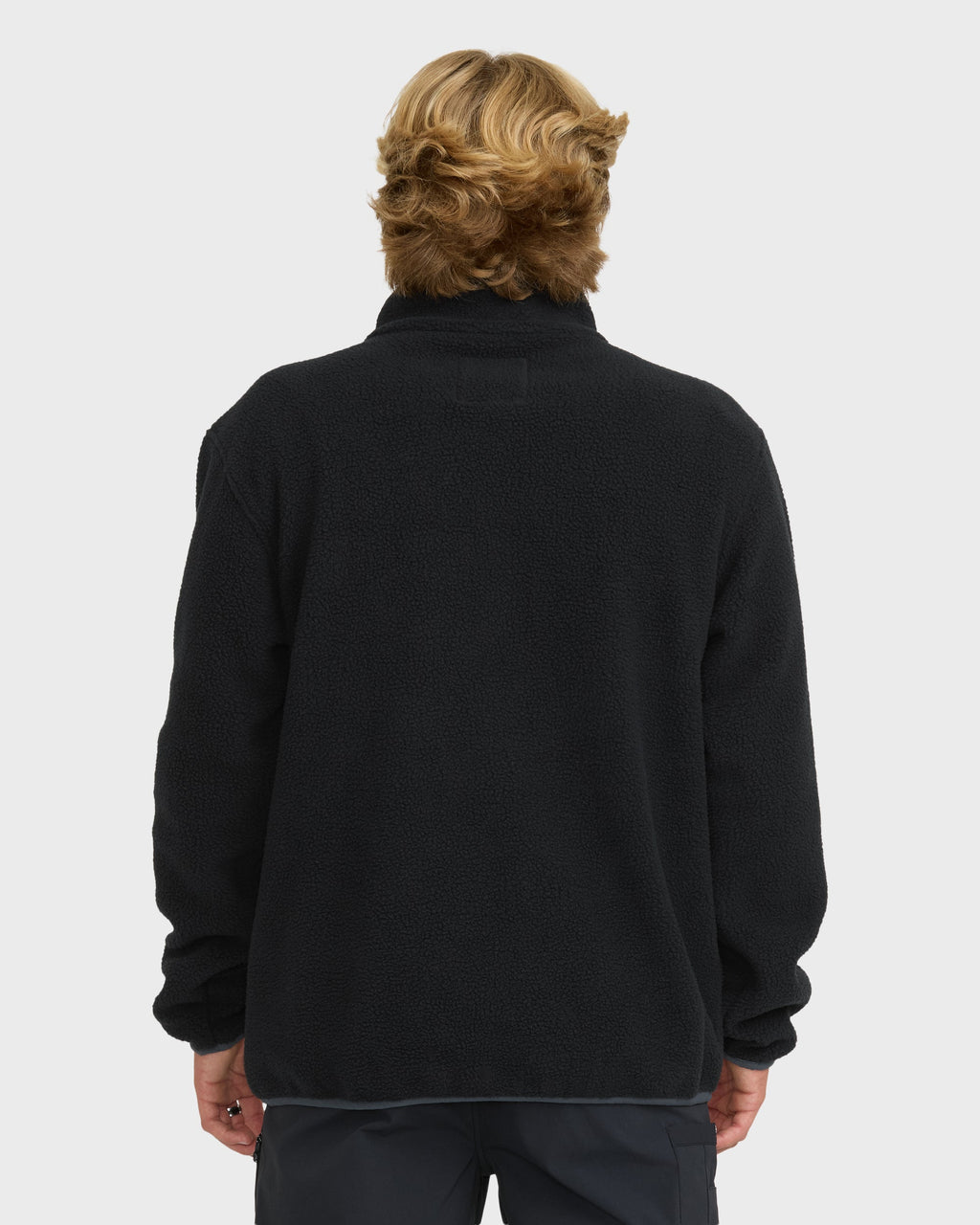 Billabong Alpine Mock Neck Zip, Black, alternate view