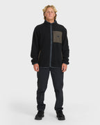Billabong Alpine Mock Neck Zip, Black, alternate view