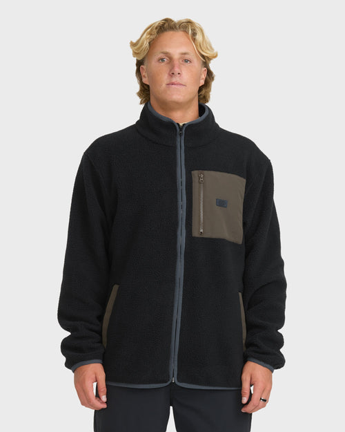 Billabong Alpine Mock Neck Zip, Black