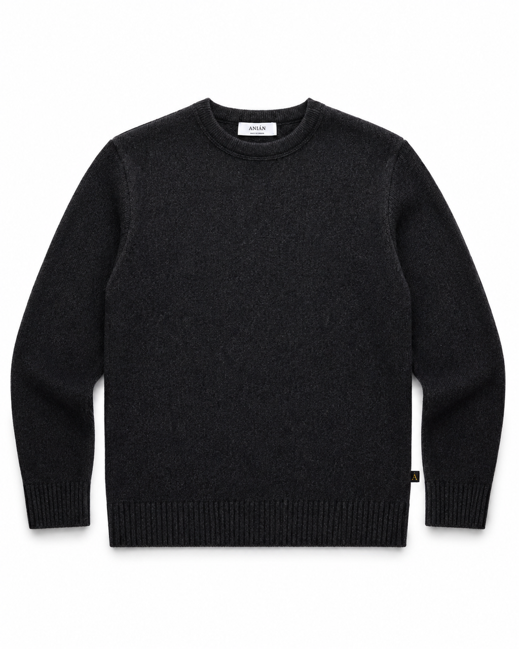 Anian Cashmino Crewneck, Charcoal