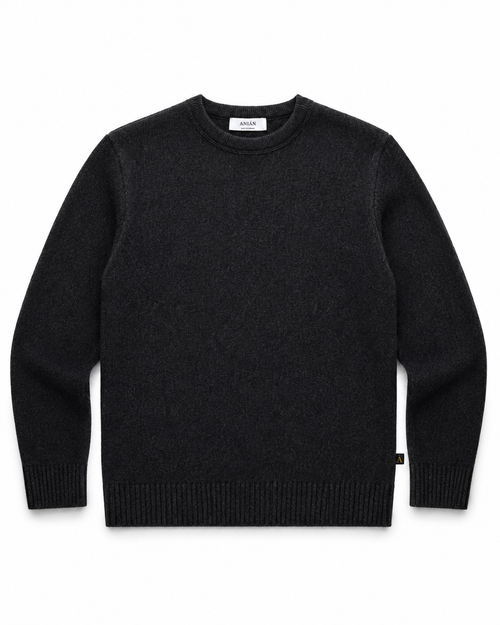 Anian Cashmino Crewneck, Charcoal