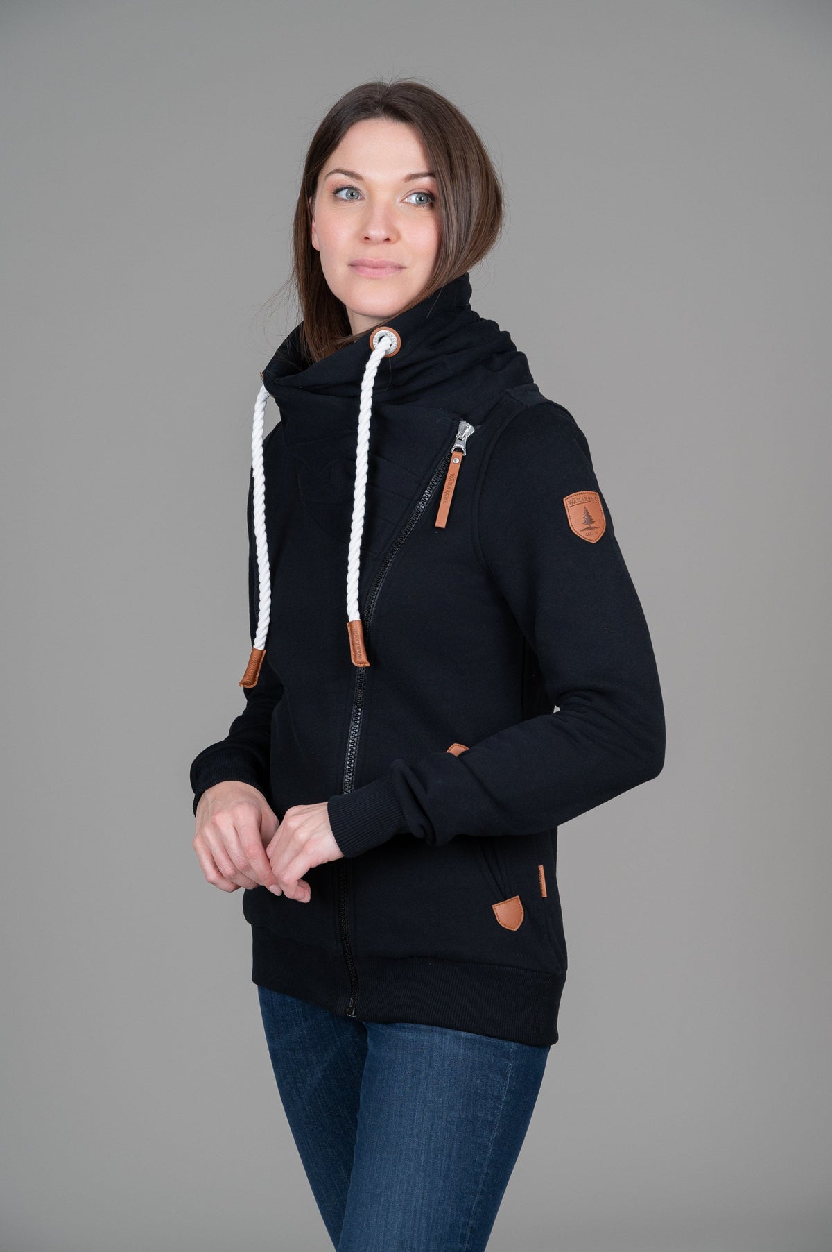 Hestia Full-Zip Sweatshirt, Black