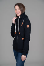 Hestia Full-Zip Sweatshirt, Black, alternate view